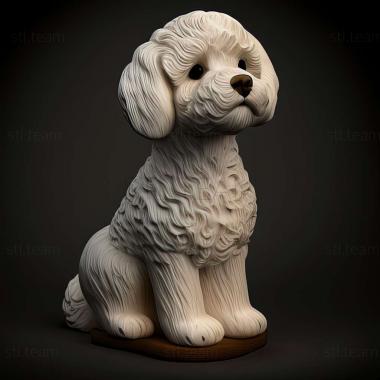 3D модель Бишон фризе собака (STL)
